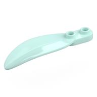 Plant, Leaf 2 × 6 × 1 with 2 Studs Light Aqua