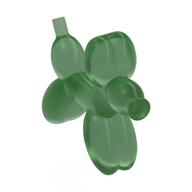 Balloon Dog Transparent-Grün