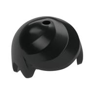 Hair Smooth and Parted, Hole for Pin on Top (Classic) Schwarz