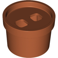 Minifig Hipwear Flower Pot Suit / Costume Dunkelorange