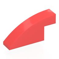 Brick Curved 1 × 4 × 1 2/3 No Studs Coral
