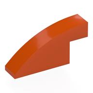 Brick Curved 1 × 4 × 1 2/3 No Studs Reddish Orange
