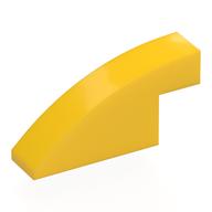 Brick Curved 1 × 4 × 1 2/3 No Studs Yellow