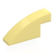 Brick Curved 1 × 4 × 1 2/3 No Studs Bright Light Yellow