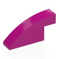 Brick Curved 1 × 4 × 1 2/3 No Studs Magenta