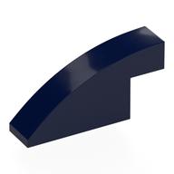 Brick Curved 1 × 4 × 1 2/3 No Studs Dark Blue