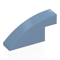 Brick Curved 1 × 4 × 1 2/3 No Studs Sand Blue