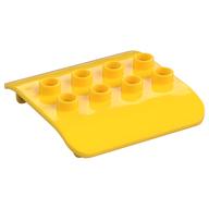 Duplo Train Cab Roof 4 × 4 with 2 × 4 Studs Yellow