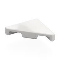 Tile 45° Cut 2 × 2 (Triangle) White