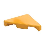 Tile 45° Cut 2 × 2 (Triangle) Leuchtendes Hellorange