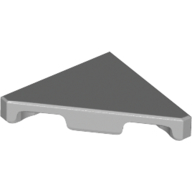 Tile 45° Cut 2 × 2 (Triangle) Light Bluish Gray