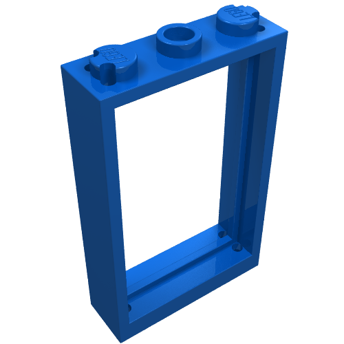 Door Frame 1 × 3 × 4 Blue