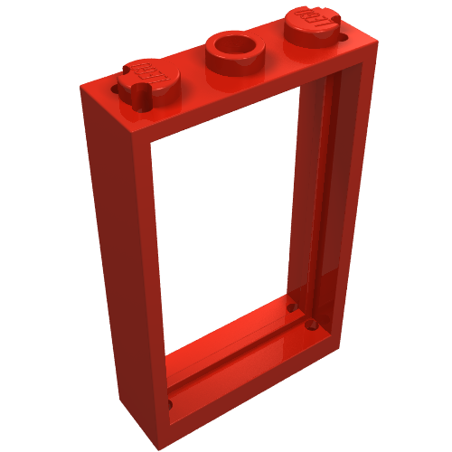 Door Frame 1 × 3 × 4 Red