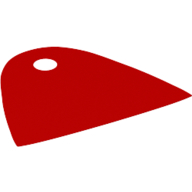 Neckwear Cape, Short, One Top Hole [Spongy Stretchable Fabric] Rot