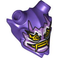 Headwear Accessory Mask Ninjago Oni (Mask of Hatred) Print Dark Purple