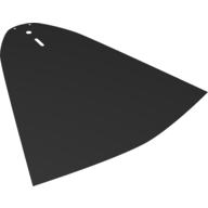 Large Figure Cape, 4 Holes Black