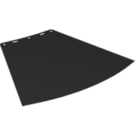 Large Figure Cape, 5 Holes Schwarz