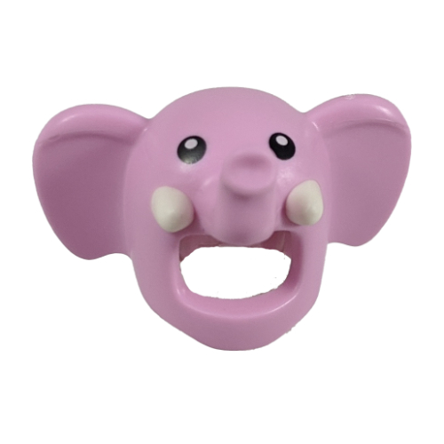 Costume / Mask, Elephant with Black Eyes print Bright Pink