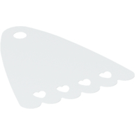 Neckwear Cape, 4 Heart Shaped Holes White