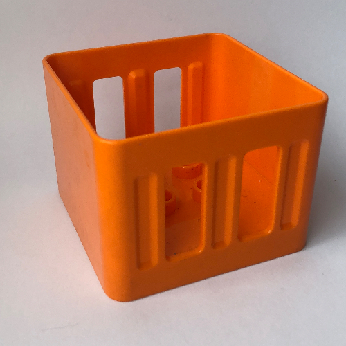 Duplo Box 4 × 4 × 2 1/2 Orange