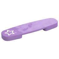 Duplo Train Action Plate with White Star Print Mittellavendel
