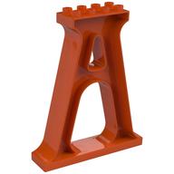 Duplo Support / Column / Girder Reddish Orange
