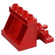 Duplo Train Track, End of the Line Rail Stop Red