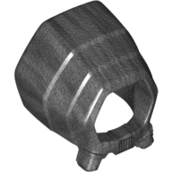 Hood with Hexagonal Opening and Breathing Apparatus with Black Grille Print Perltitan