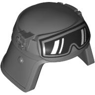 Helmet Imperial Pilot, Raised Forehead, Black Goggles Print (AT-ST Pilot) Dunkelblaugrau