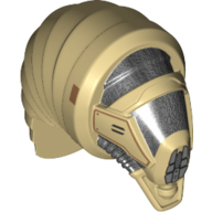 Minifig Head Special, Moloch Print Beige