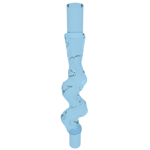 Web Effect Long and Narrow Bars at Both Ends Trans-Light Blue