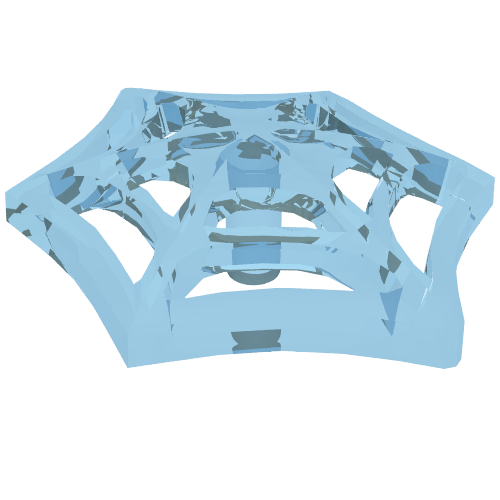 Web Effect Medium Bar on Back Transparent-Hellblau