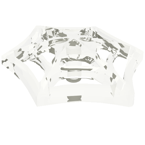 Web Effect Medium Bar on Back Trans-Clear