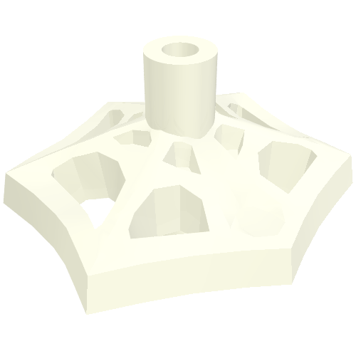 Web Effect Small Short Bar on Front and Back White