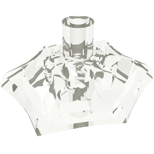 Web Effect Small Short Bar on Front and Back Trans-Clear