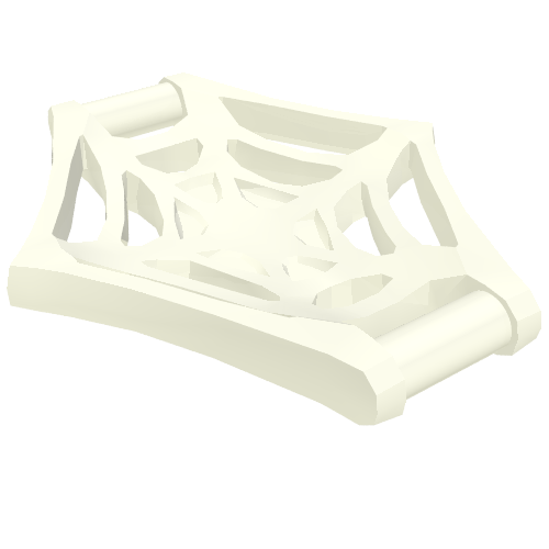 Web Effect Large Bar on Back Handles on Sides White