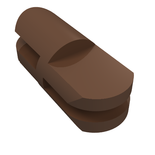Arm Piece Straight with 2 and 3 Fingers Brown