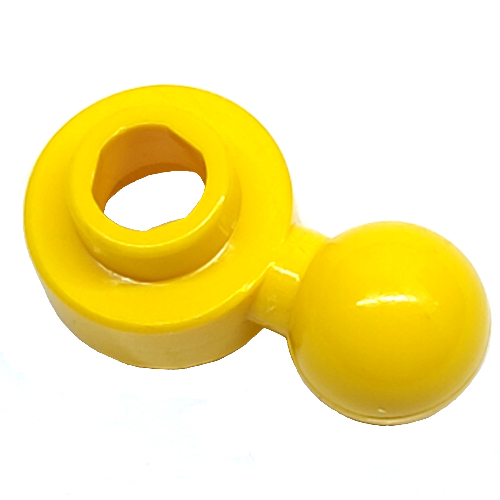 Plate Round 1 × 1 with Towball and Hexagonal Hole [Maxifig Hand]