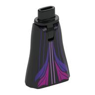 Minidoll Hips and Full Length Skirt with Dark Purple/Magenta Dress print Schwarz