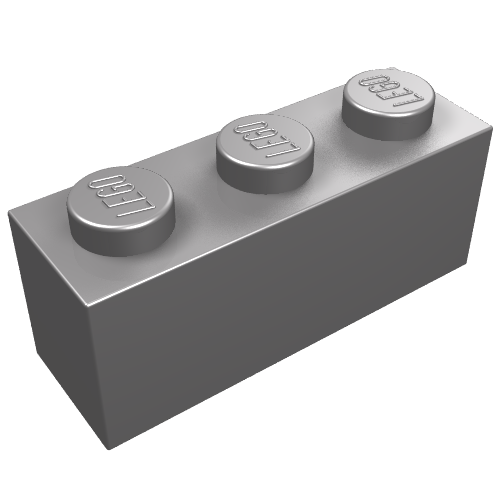 Stein 1 × 3 Mattsilber