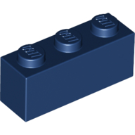 Stein 1 × 3 Dunkelblau
