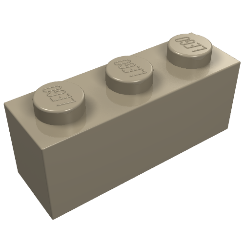 Stein 1 × 3 Dunkelbeige