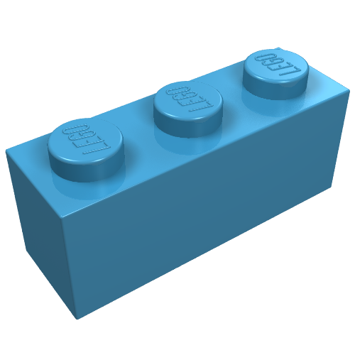 Stein 1 × 3 Maersk-Blau