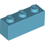 Brick 1 × 3 Medium Azure