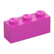 Stein 1 × 3 Dunkelrosa