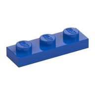 Platte 1 × 3 Blau