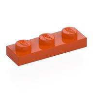 Plate 1 × 3 Reddish Orange
