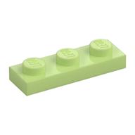 Platte 1 × 3 Gelbgrün