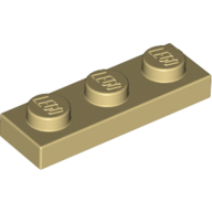 Plate 1 × 3 Tan