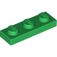 Plate 1 × 3 Green
